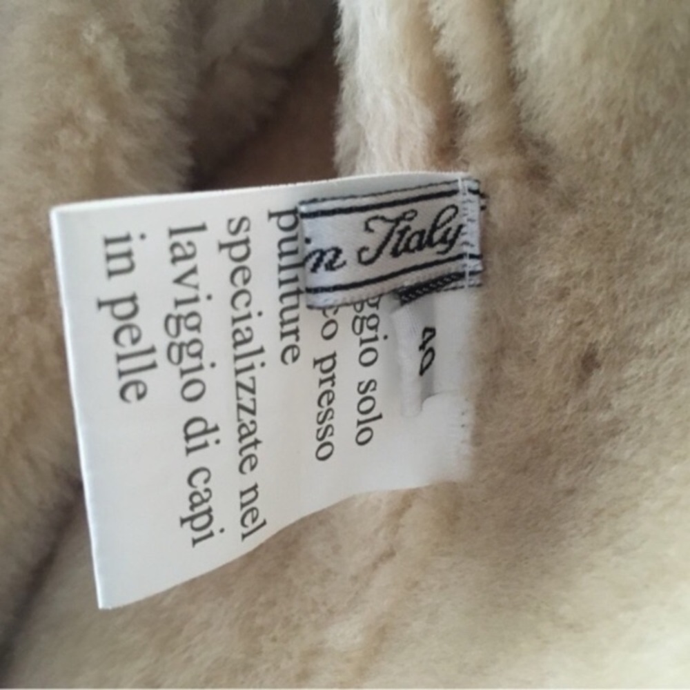 Vintage Giuliana Teso Shearling Fur Coat - Picture 12 of 16